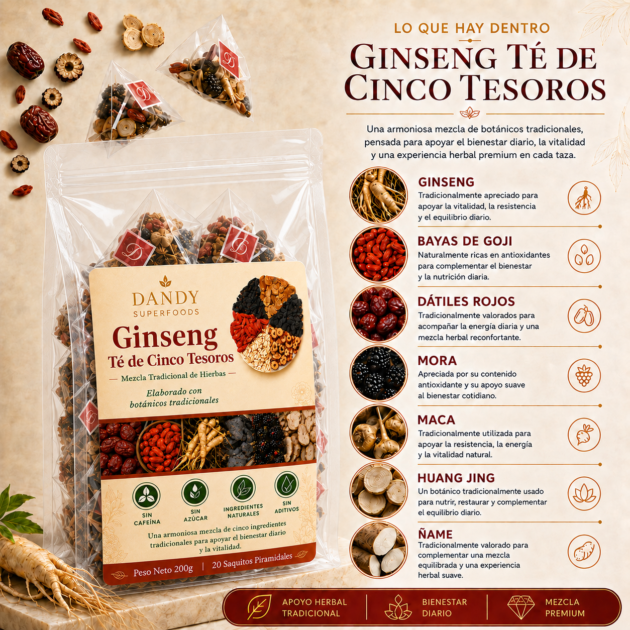 Té del Tesoro del Ginseng